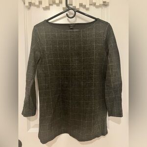 Ann Taylor Factory Charcoal Knit Top